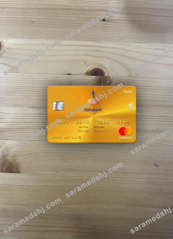 Netherlands Rabobank mastercard gold photolook front